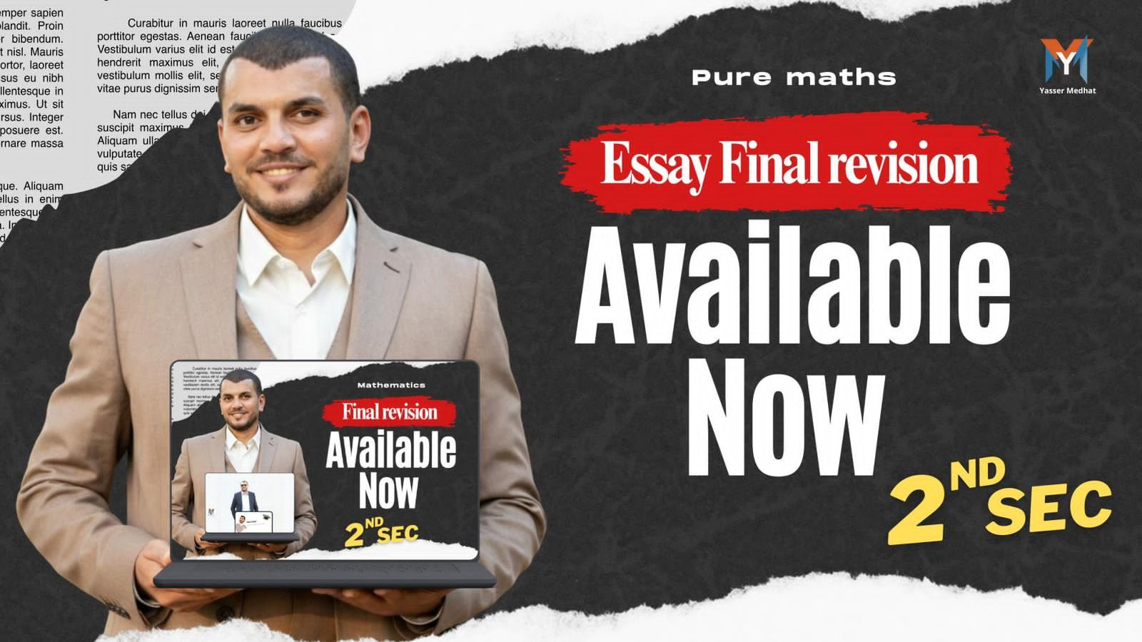 2nd Secondary Essay question Algebra + Calculus